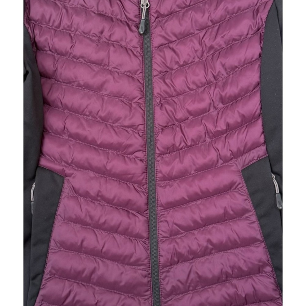 32 Degrees Heat Mixed Media Puffer Jacket Purple Small Outdoor Gorpcore Hiking - Picture 5 of 12